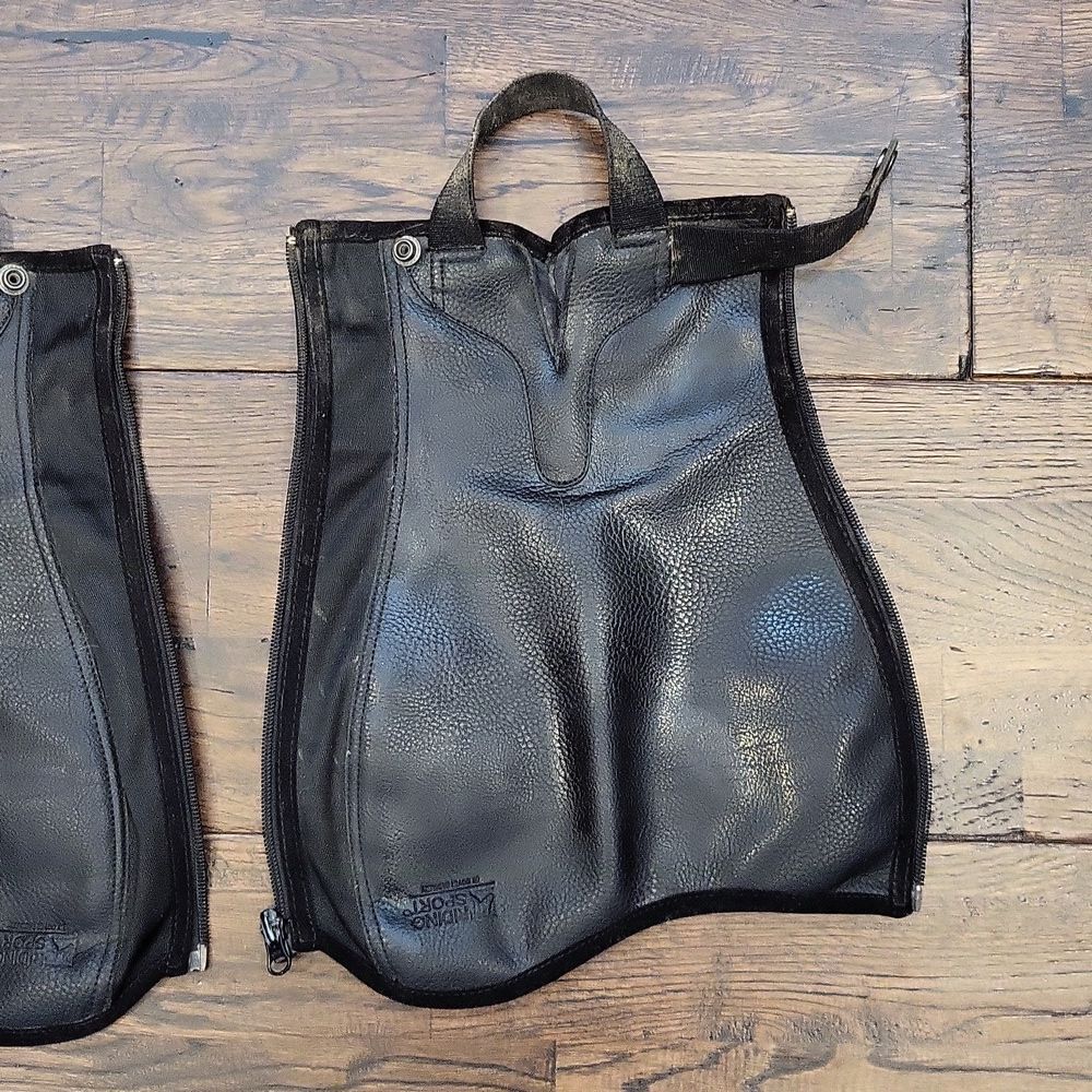 Kids Black Riding Chaps - Picture 3 of 6